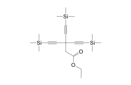 Ethyl 3,3-Bis[(trimethylsilyl)ethynyl]-5-(trimethylsilyl)pent-4-ynoate