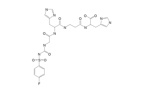 4-FLUOROPHENYLSULFONYLUREIDO-GLYCYL-HISTIDYL-BETA-ALANYL-HISTIDINE