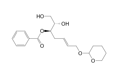 (1R)-1-[(1S)-1,2-Dihydroxyethyl]-5-[(tetrahydropyran-2-yl)oxy]pent-3(E)-enyl Benzoate