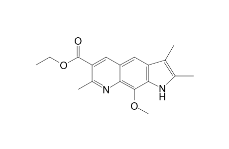 6-Ethoxycarbonyl-9-methoxy-2,3,7-trimethyl-1H-pyrrolo[3,2-g]quinoline