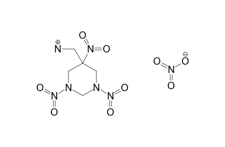 5-(AMINOMETHYL)HEXAHYDRO-1,3,5-TRINITROPYRIMIDINE, MONONITRATE