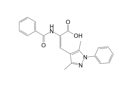 (E)-2-(Benzoylamino)-3-(3,5-dimethyl-1-phenyl-1H-pyrazol-4-yl)propenoic acid