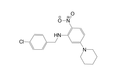 benzenemethanamine, 4-chloro-N-[2-nitro-5-(1-piperidinyl)phenyl]-