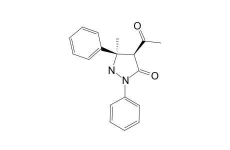4-ACETYL-5-METHYL-2,5-DIPHENYLPYRAZOLIDIN-3-ONE;FORM_D