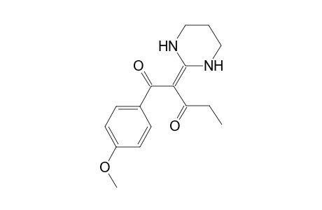 2-(1,3-diazinan-2-ylidene)-1-(4-methoxyphenyl)pentane-1,3-dione