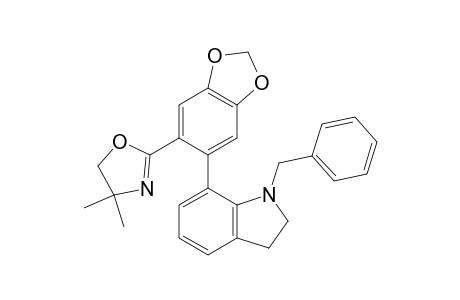 N-Benzyl-7-[2-(4,4-dimethyloxazolin-2-yl)-4,5-(methylenedioxy)phenyl]indoline