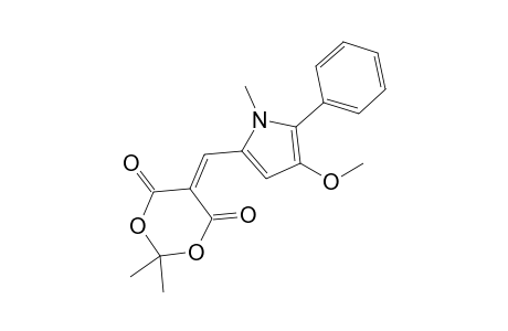 5-[(3-methoxy-1-methyl-2-phenylpyrrol-5-yl)methylene]-2,2-dimethyl-1,3-dioxane-4,6-dione