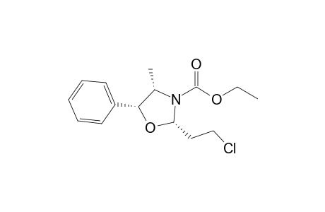 (2S,4S,5R)-2-(2'-Chloroethyl)-N-ethoxycarbonyl-5-phenyl-4-methyl-1,3-oxazolidine