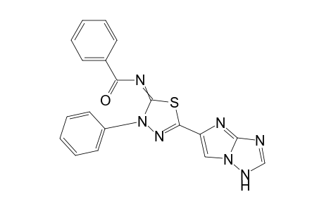 N-(5-(1H-imidazo[1,2-b][1,2,4]triazol-5-yl)-3-phenyl-1,3,4-thiadiazol-2(3H)-ylidene)-benzamide