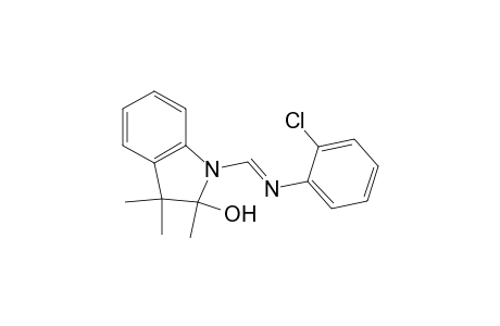1H-Indol-2-ol, 1-[(2-chlorophenyl)iminomethyl]-2,3-dihydro-2,3,3-trimethyl-