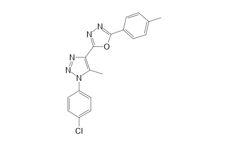 5-[1-(p-Chlorophenyl)-5-methyl-1,2,3-triazole-4-yl]-2-(p-methylphenyl)-1,3,4-oxadaiazole
