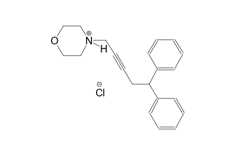 4-(5,5-diphenyl-2-pentynyl)morpholin-4-ium chloride