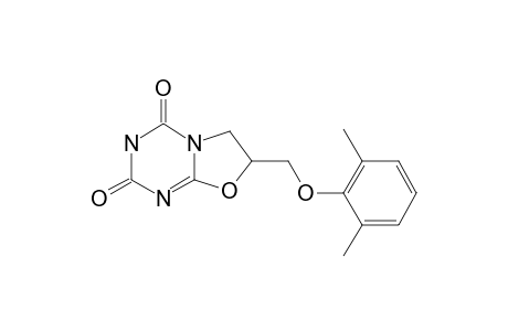 2,3,6,7-TETRAHYDRO-7-[(2,6-DIMETHYL-PHENOXY)-METHYL]-4H-OXAZOLO-[3,2-A]-1,3,5-TRIAZINE-2,4-DIONE
