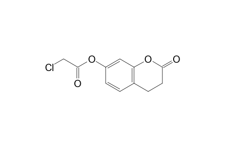 (2-oxidanylidene-3,4-dihydrochromen-7-yl) 2-chloranylethanoate