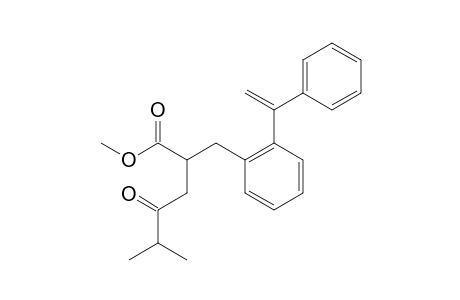 Methyl 5-methyl-4-oxo-2-[2-(1-phenylethenyl)benzyl]hexanoate