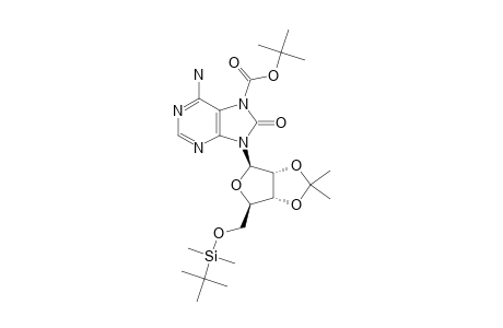 N7-TERT.-BUTOXYCARBONYL-5'-O-TERT.-BUTYLDIMETHYLSILYL-2',3'-O-ISOPROPYLIDENE-8-OXOADENOSINE