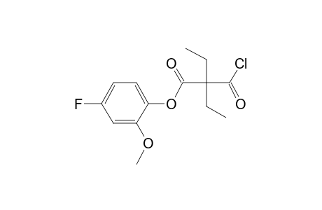 Diethylmalonic acid, monochloride, 4-fluoro-2-methoxyphenyl ester