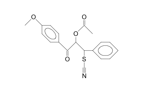 2-Acetoxy-3-thiocyano-1-phenyl-3-(4-methoxy-phenyl)-propan-1-one