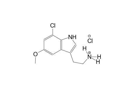 1H-indole-3-ethanaminium, 7-chloro-5-methoxy-, chloride