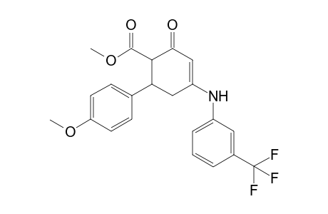 2-keto-6-(4-methoxyphenyl)-4-[3-(trifluoromethyl)anilino]cyclohex-3-ene-1-carboxylic acid methyl ester