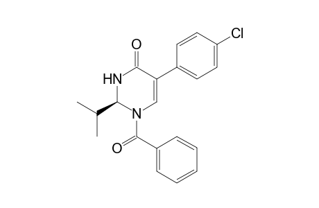 1-Benzoyl-(2S)-isopropyl-5-(4-chlorophenyl)-2,3-dihydro-4(1H)-pyrimidin-4-one