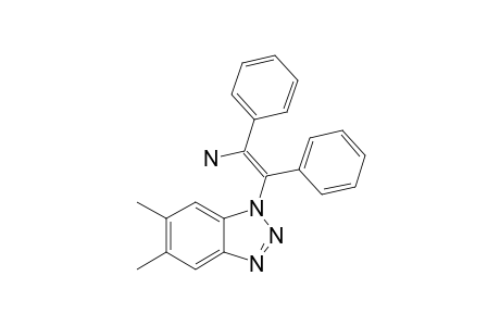 2-(5,6-DIMETHYL-BENZOTRIAZOL-1-YL)-1,2-DIPHENYLETHENAMINE