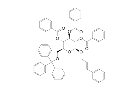 CINNAMYL-6-TRITYL-2,3,4-TRI-O-BENZOYL-BETA-D-GLUCOPYRANOSIDE