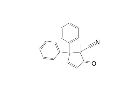 5-Cyano-5-methyl-4,4-diphenyl-2-cyclopentenone