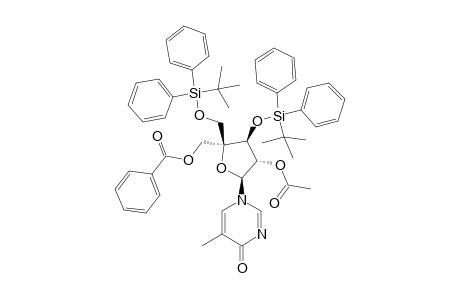1-[2-O-ACETYL-4-C-(BENZOYLOXYMETHYL)-3,5-DI-O-(TERT.-BUTYLDIPHENYLSILYL)-BETA-D-XYLOFURANOSYL]-THYMINE