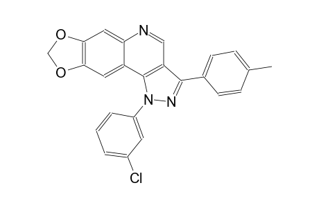 1-(3-chlorophenyl)-3-(4-methylphenyl)-1H-[1,3]dioxolo[4,5-g]pyrazolo[4,3-c]quinoline