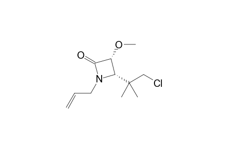 (3R,4S)-1-Allyl-3-methoxy-4-[(2-chloro-1,1-dimethyl)ethyl]azetidin-2-one