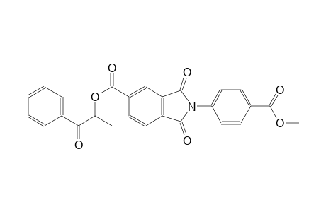 1H-isoindole-5-carboxylic acid, 2,3-dihydro-2-[4-(methoxycarbonyl)phenyl]-1,3-dioxo-, 1-methyl-2-oxo-2-phenylethyl ester