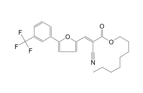 2-propenoic acid, 2-cyano-3-[5-[3-(trifluoromethyl)phenyl]-2-furanyl]-, octyl ester, (2E)-