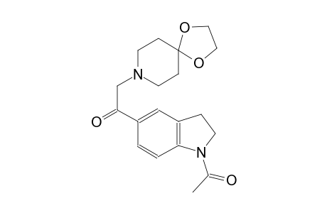 ethanone, 1-(1-acetyl-2,3-dihydro-1H-indol-5-yl)-2-(1,4-dioxa-8-azaspiro[4.5]dec-8-yl)-