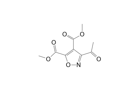 4,5-Isoxazoledicarboxylic acid, 3-acetyl-, dimethyl ester