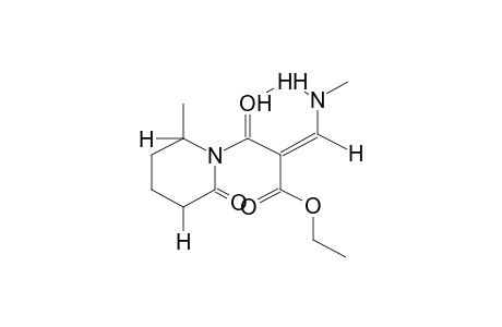(E)-6-METHYL-1-(2-CARBOETHOXY-3-METHYLAMINOPROPENOYL)-2-PIPERIDONE