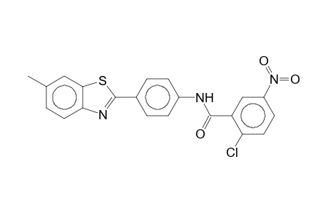 2-Chloro-N-[4-(6-methyl-1,3-benzothiazol-2-yl)phenyl]-5-nitrobenzamide