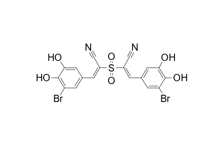 (E)-3-(3-bromo-4,5-dihydroxy-phenyl)-2-[(E)-2-(3-bromo-4,5-dihydroxy-phenyl)-1-cyano-vinyl]sulfonyl-acrylonitrile