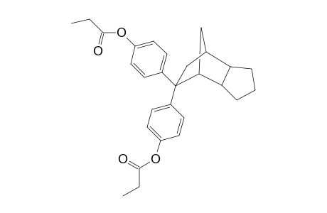 Phenol, 4,4'-(octahydro-4,7-methano-1H-inden-5-ylidene)bis-, dipropanoate