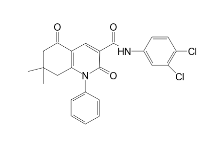 3-Quinolinecarboxamide, N-(3,4-dichlorophenyl)-1,2,5,6,7,8-hexahydro-7,7-dimethyl-2,5-dioxo-1-phenyl-