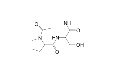 2-[N-(1-(Methylcarbamyl)-2-hydroxyethyl)carbamyl]-1-acetylpyrrolidine