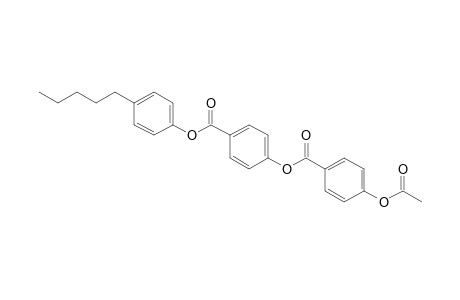 Benzoic acid, 4-(acetyloxy)-, 4-[(4-pentylphenoxy)carbonyl]phenyl ester