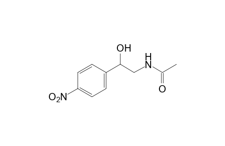 N-(b-hydroxy-p-nitrophenethyl)acetamide