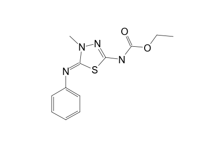 5-ETHOXYCARBONYLAMINO-3-METHYL-2-PHENYL-1,3,4-THIADIAZOLINE