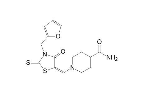 4-piperidinecarboxamide, 1-[(E)-[3-(2-furanylmethyl)-4-oxo-2-thioxo-5-thiazolidinylidene]methyl]-