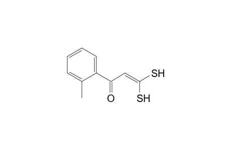 2-Propen-1-one, 3,3-dimercapto-1-(2-methylphenyl)-