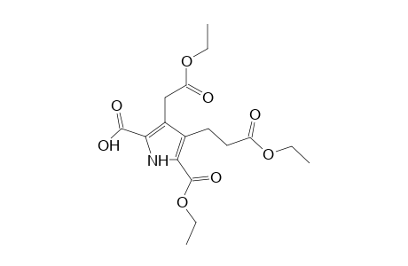 1H-Pyrrole-3-propanoic acid, 5-carboxy-2-ethoxycarbonyl-4-ethoxycarbonylmethyl-, ethyl ester