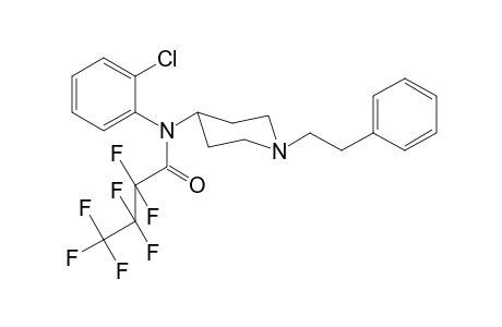 N-(2-Chlorophenyl)-2,2,3,3,4,4,4-heptafluoro-N-[1-(2-phenylethyl)piperidin-4-yl]butanamide