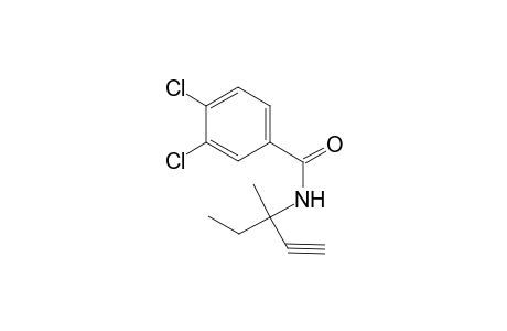 3,4-bis(chloranyl)-N-(3-methylpent-1-yn-3-yl)benzamide