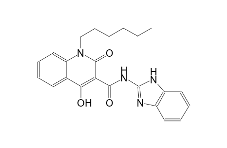 N-(1H-benzimidazol-2-yl)-1-hexyl-4-hydroxy-2-oxo-1,2-dihydro-3-quinolinecarboxamide